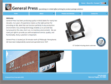 Tablet Screenshot of generalpress.com